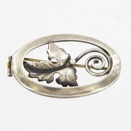 Brosch, 40mm, bredd: 24mm, silver 830/1000 Vikt: 3,9 g