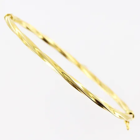 Armband stelt, tvinnad skena, innermått 50x64mm, bredd 2,5mm, 18K Vikt: 5,2 g