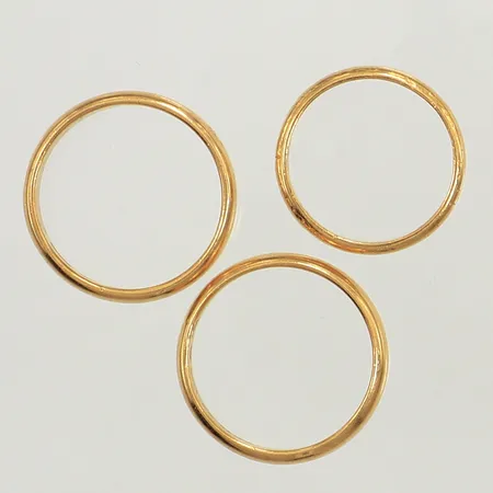 Ringar, gravyr, 23K Vikt: 14,6 g