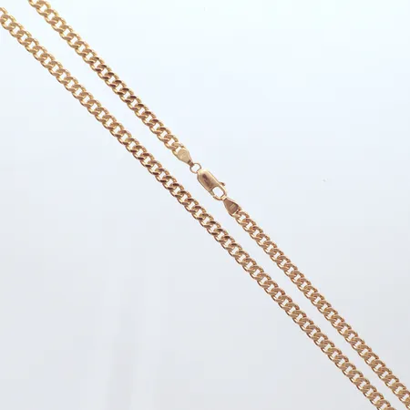 Kedja Pansar, längd 57cm, bredd 4,3mm, Guld Carlsén Ab, 18K Vikt: 32,3 g