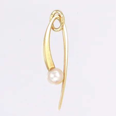 Hänge med pärla, 28mm inklusive ögla, 18K Bruttovikt: 1,3g