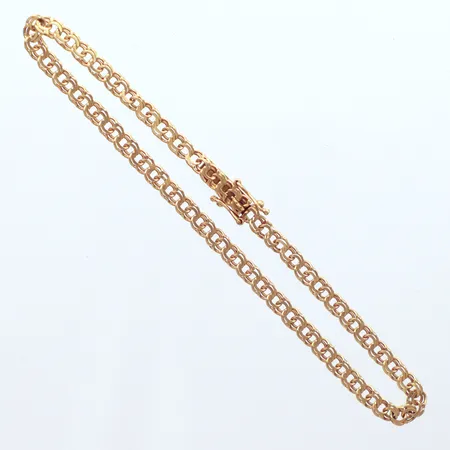 Armband Bisrmarck. längd 18,5cm, bredd 3,4mm, Nordguld Tor Ahlberg, år 1957, 18K Vikt: 4 g