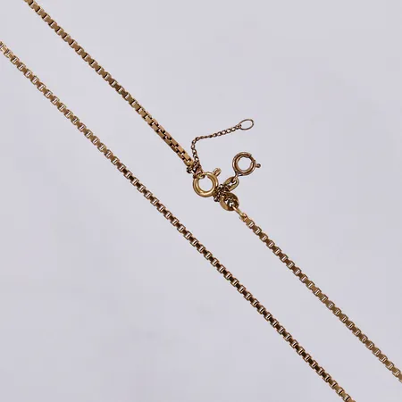 Kedja Venezia, längd: ca 61cm, bredd: ca 2mm, säkerhetskedja i metall, 18K Vikt: 15,2 g