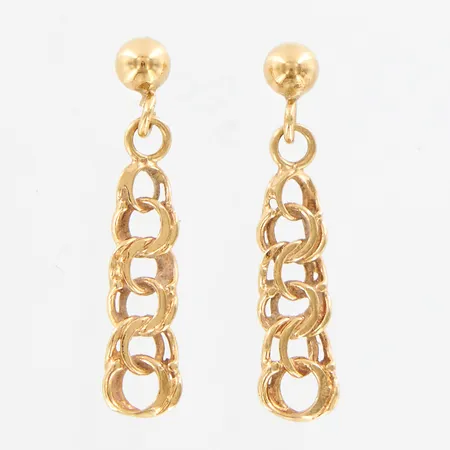 Ett par örhänge Bismarck, 22mm, bredd: 2-4mm, 18K  Vikt: 1,2 g