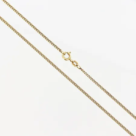 Kedja, Pansar, 52cm, bredd 2mm, Balestra,18K.  Vikt: 7 g