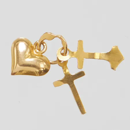 Hänge, skev, defekt, 18K Vikt: 0,3 g