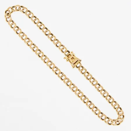 Armband Bismarck, 19cm, bredd: 4mm, kistlås, 18K Vikt: 5,4 g