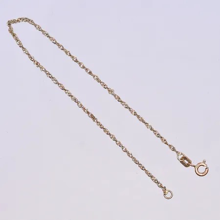 Armband Singapore, längd 18,5 cm, bredd 2 mm, 18K. Vikt: 1,3 g