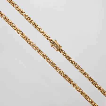 Kedja kejsarlänk, längd ca 72,5cm, bredd 5,5mm, 18K Vikt: 146 g