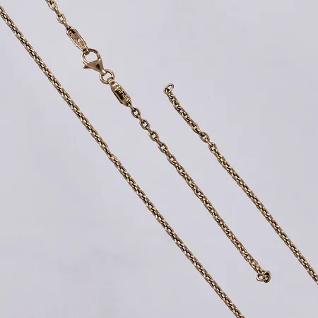 Kedja, trasig, 14K  Vikt: 2,9 g