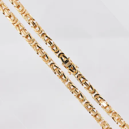 Kedja Kejsarlänk, 61cm, bredd ca 5,5mm, 18K Vikt: 116,5 g