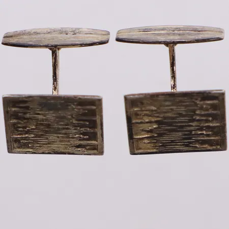 Ett par Manschettknappar, 16,1x16,1mm, 830/1000 silver Vikt: 6,7 g