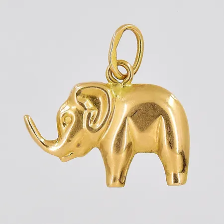 Hänge elefant, 14x13,8mm inklusive ögla, GFAB, 18K Vikt: 0,4 g