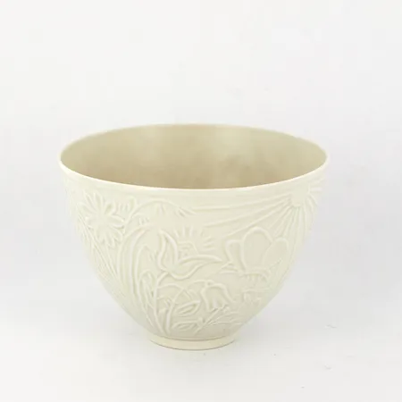 Skål i porslin, Ø14cm, höjd: 10,5cm, Gunnar Nylund för Rörstrand, Skickas med paket.