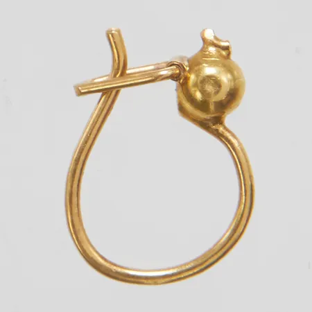 Örhänge, udda, skadat, saknar del, 14K Vikt: 0,3 g