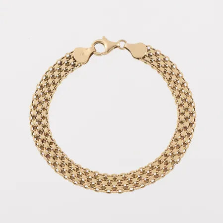 Armband, längd ca 19 cm, bredd 7.6 mm, 18k. Vikt: 7,5 g