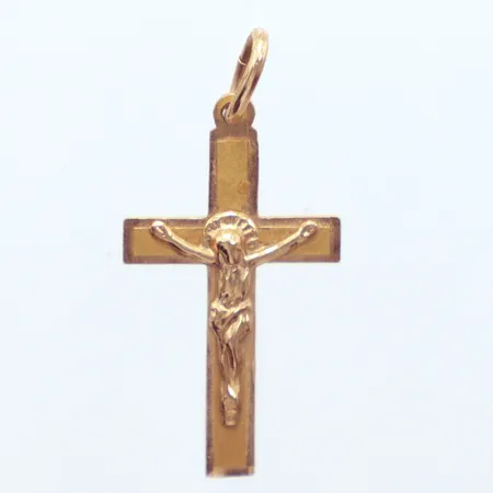 Hänge kors, längd 3,2cm, bredd 15,4mm, 14K Vikt: 1,1 g
