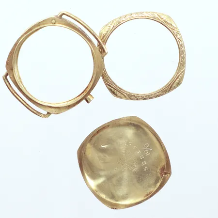 Delar från klockboett 14k