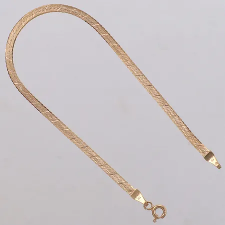 Armband, längd 18cm, bredd 2,7mm, 18K  Vikt: 2,6 g
