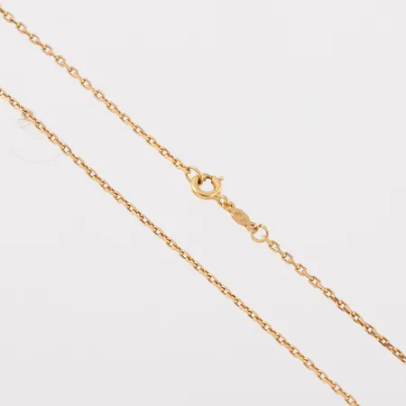Collier, längd ca 60 cm, bredd 1.6 mm, 18k. Vikt: 6,1 g