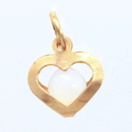 Hänge månadssten Mars, ljusblå, 1,3cm, 18k Vikt: 0,5 g