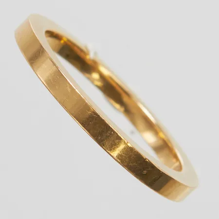 Ring, stl 16½, bredd 2mm, 18K Vikt: 3,4 g