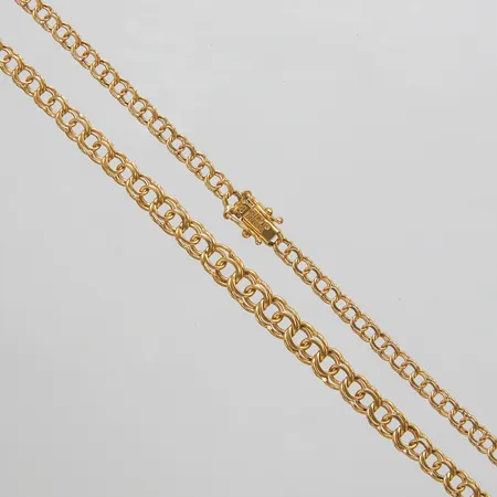 Collier doserad Bismarck, längd ca 42cm, bredd 3,5-6mm, 18K Vikt: 11,8 g