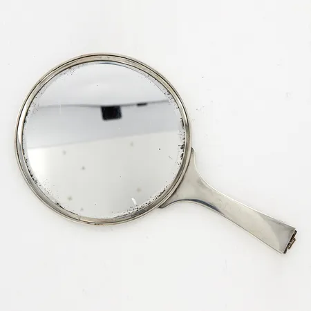 Spegel ca 24cm Ø13,5cm, silver 830/1000 brv: 255,1 gram Vikt: 255,1 g