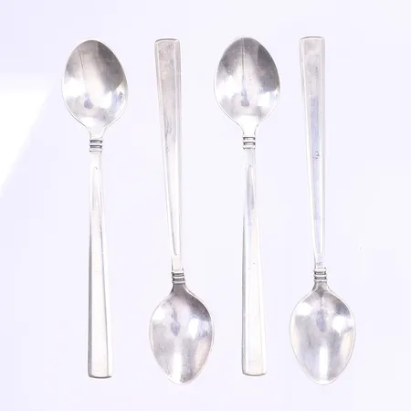 4 Teskedar, 11cm, Silver 830/1000 Vikt: 44,1 g