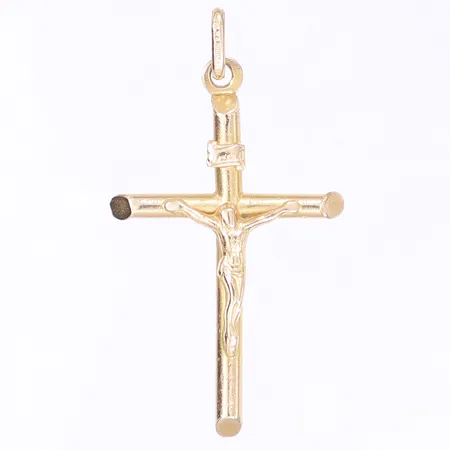 Hänge krucifix, 42x23mm, 14K Vikt: 2 g