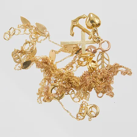 Diverse guld, defekta, 18K Vikt: 5,3 g