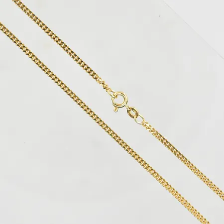 Kedja Pansar, längd 42½ cm, bredd 2 mm, 18K. Vikt: 8,5 g