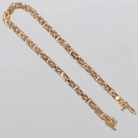 Armband Kejsar, längd 21cm, bredd 4mm, 18K  Vikt: 22,2 g