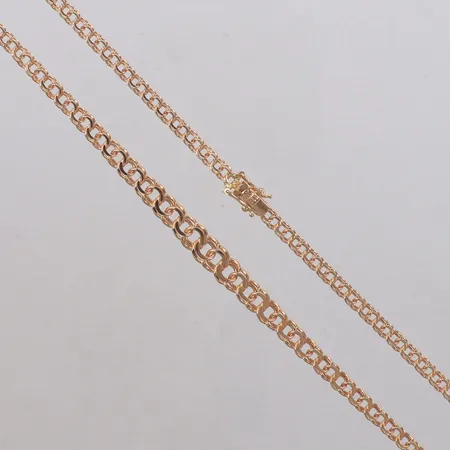 Collier doserad Bismarck, längd 42cm, bredd 3,4-6,2mm, 18K Vikt: 11,9 g