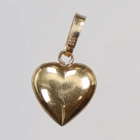 Hänge hjärta, 15x10mm, 18K Vikt: 0,4 g