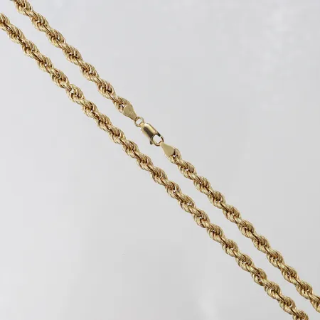 Kedja Cordell, längd 61cm, bredd 5mm, ihålig, 14K.  Vikt: 16,8 g