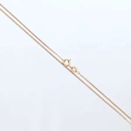 Kedja Pansar, längd 38cm, bredd 1mm, 18k Vikt: 1,6 g