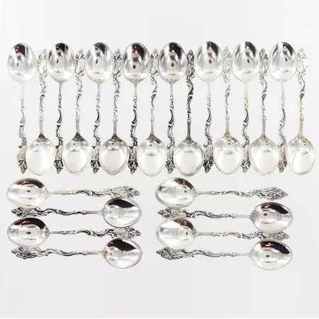 24 kaffeskedar 100mm, Mab, silver 830/1000. Vikt: 243,8 g