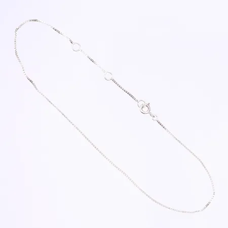 Fotlänk Venezia, 23-27cm, bredd 1mm, Silver 925/1000 Vikt: 1 g
