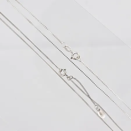 Kedja Pansar, 42cm, bredd 1,1mm, kedja Venezia, 38cm, bredd 1,1mm, silver 925/1000  Vikt: 4,1 g