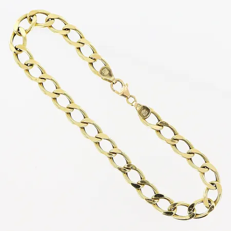 Armband Pansar, 19,5cm, bredd 6mm, mindre bucklor, 18K Vikt: 6,2 g