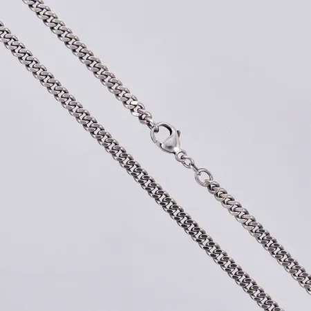 Kedja Pansar, längd: 45,5cm, bredd: ca 4mm, 925/1000 Silver  Vikt: 20,3 g