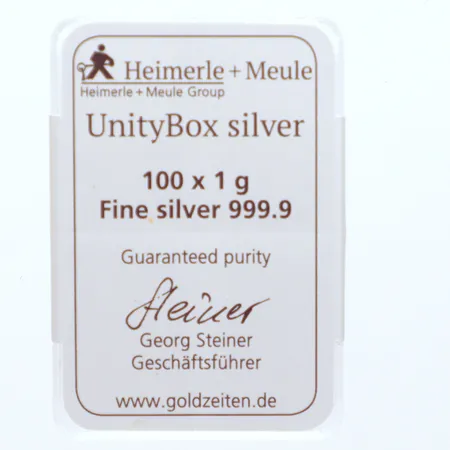 100st silvertackor a,1gr i fodral, 999/1000, Vikt: 100 g