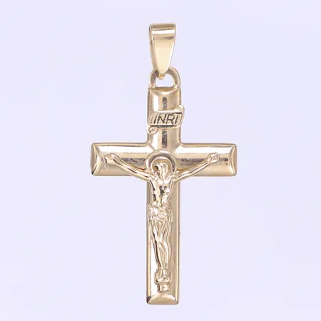 Hänge, kors, 40x22mm, 9K Vikt: 1,6 g