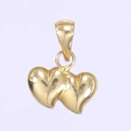 Hänge, hjärtan, 13x10mm, 18K Vikt: 0,3 g