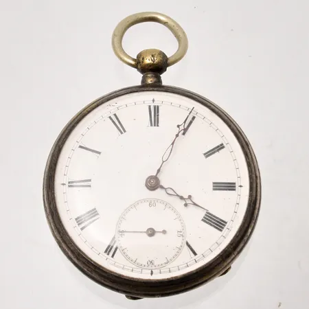 Fickur MI Chronometre, Ø46mm, metall, boettnr: 988, manuell, inbyggd kompass, 22 rubis, avbildning på hund, nyckeluppvridning, nycklar saknas, bruttovikt: 75,42g, ej funktionstestad.