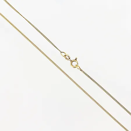 Kedja Pansar, 39,5cm, bredd 1mm, 18K Vikt: 3 g