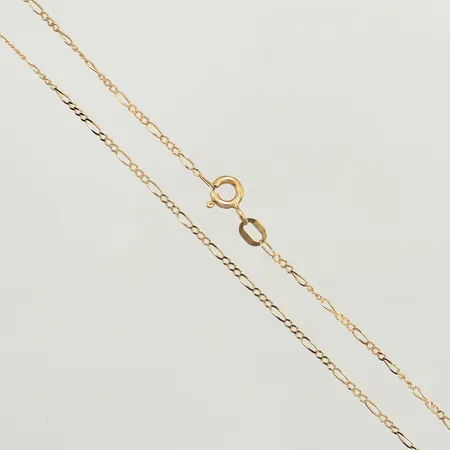 Kedja Figaro ca 50,5cm, bredd 1,2mm, 18K Vikt: 1,8 g