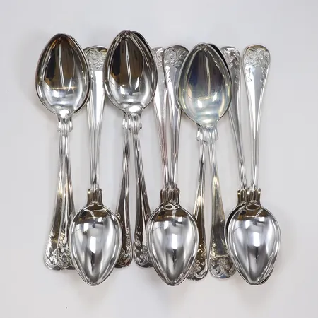 12 skedar, silver, 830/1000 Vikt: 590,3 g