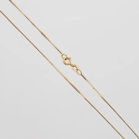 Kedja venezia, längd ca 36cm, bredd 0,8mm, 18K Vikt: 2,1 g